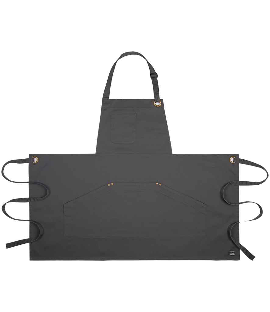 [LE100 SRM ONE] Le Chef Utility Bib Apron (Storm Grey)