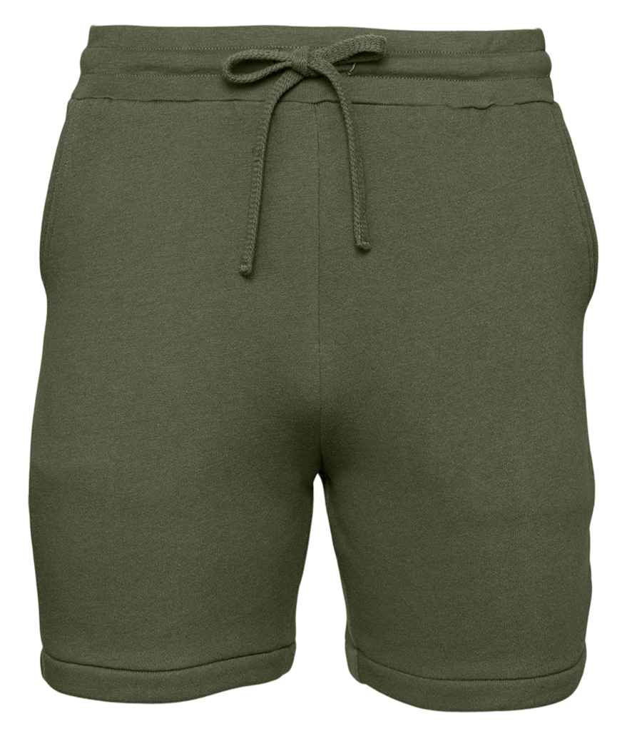 [CV3724 MGR XS] Canvas Unisex Sponge Fleece Sweat Shorts (Military Green, XS)