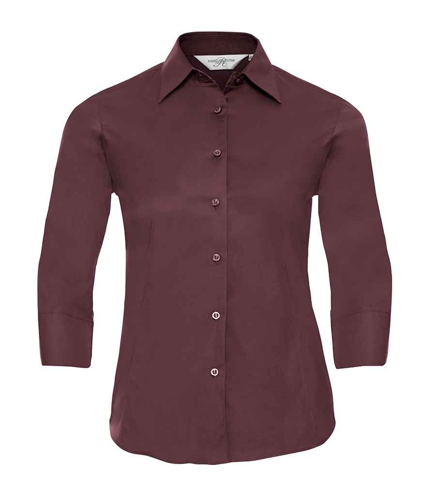 Ladies 3/4 Sleeve Fitted Shirt