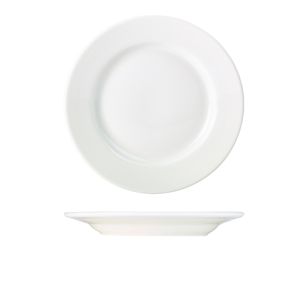[BC-N160627] Genware Porcelain Classic Winged Plate 27cm/ 10.75" (Pack of 6)