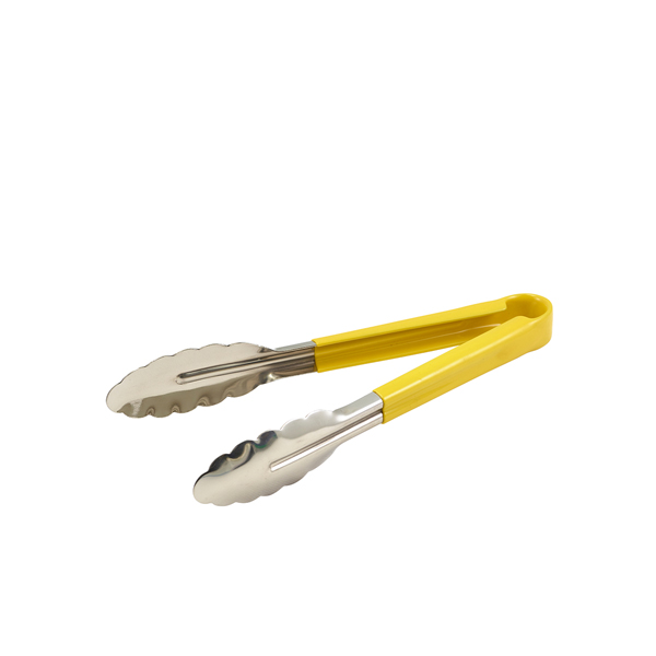 [BC-NCCT23Y] Genware Colour Coded S/St. Tong 23cm Yellow