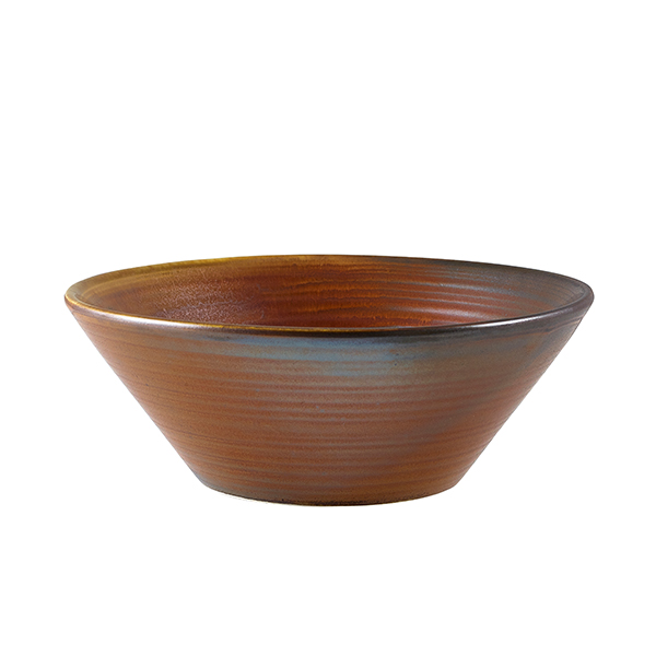 [BC-NCN-PRC16] Terra Porcelain Rustic Copper Conical Bowl 16cm (Pack of 6)