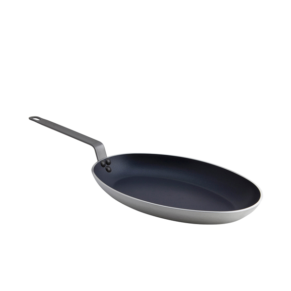 Non Stick Teflon Aluminium Oval Fish Pan 36cm