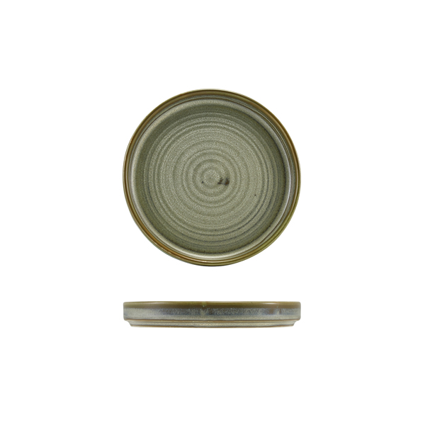 [BC-NLP-PMG14] Terra Porcelain Matt Grey Low Presentation Plate 14cm (Pack of 12)