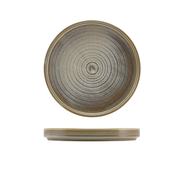 [BC-NLP-PMG18] Terra Porcelain Matt Grey Low Presentation Plate 18cm (Pack of 6)