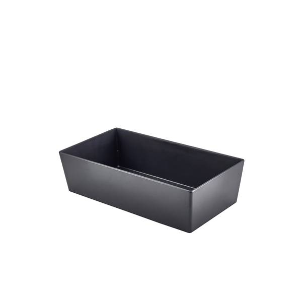 GenWare Melamine Matt Black Buffet Box GN 1/3