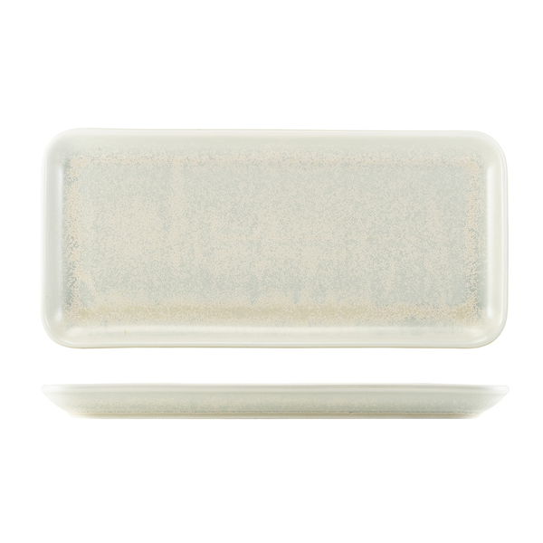 [BC-NNR-PPL36] Terra Porcelain Pearl Narrow Rectangular Platter 36 x 16.5cm (Pack of 3)