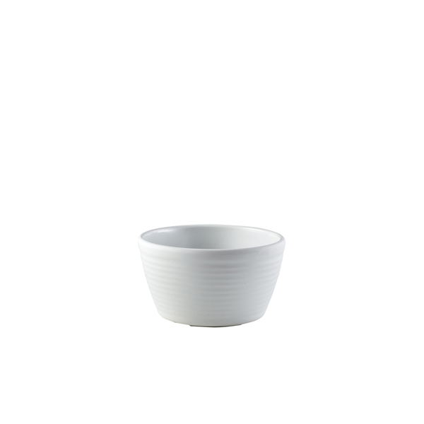 GenWare Melamine Matt White Ripple Ramekin 113ml/ 4oz (Pack of 24)