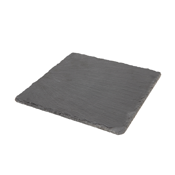 [BC-NSLTN-2020] Genware Natural Edge Slate Platter 20 X 20cm (Pack of 6)