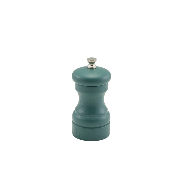 Olive Green Wooden Salt/ Pepper Grinder 10cm (Pack of 6)