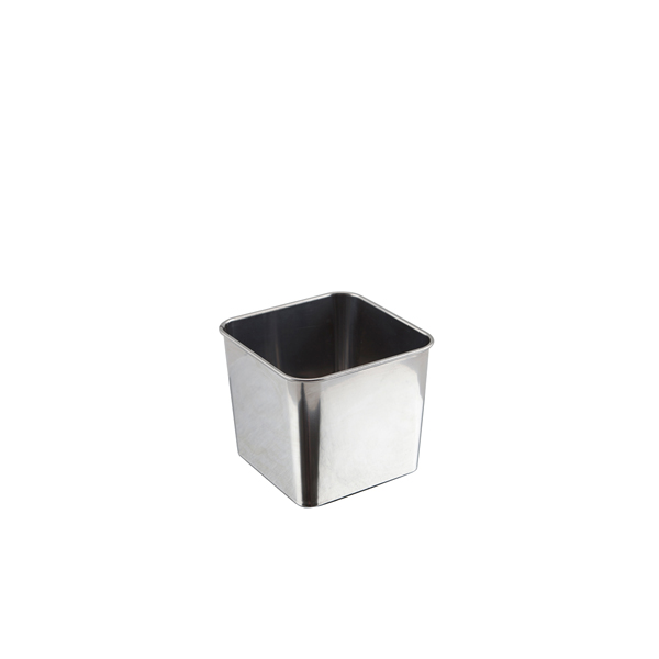 Stainless Steel Square Tub 8 x 8 x 6cm (Pack of 12)