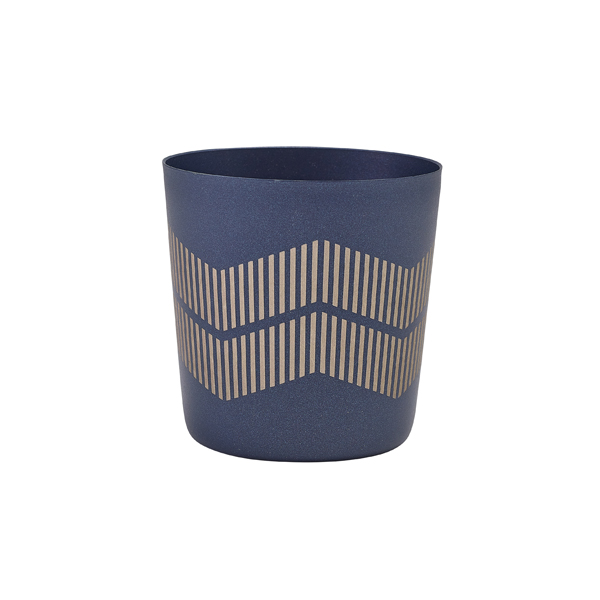 [BC-NSVCL8MTBL] GenWare Metallic Blue Lined Serving Cup 8.5 x 8.5cm (Pack of 12)