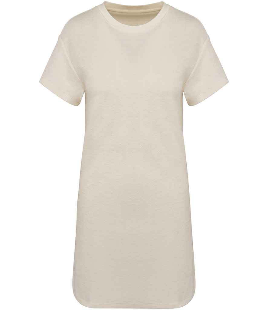 [NS5028] Native Spirit Ladies Terry Towel Dropped Shoulder T-Shirt Dress