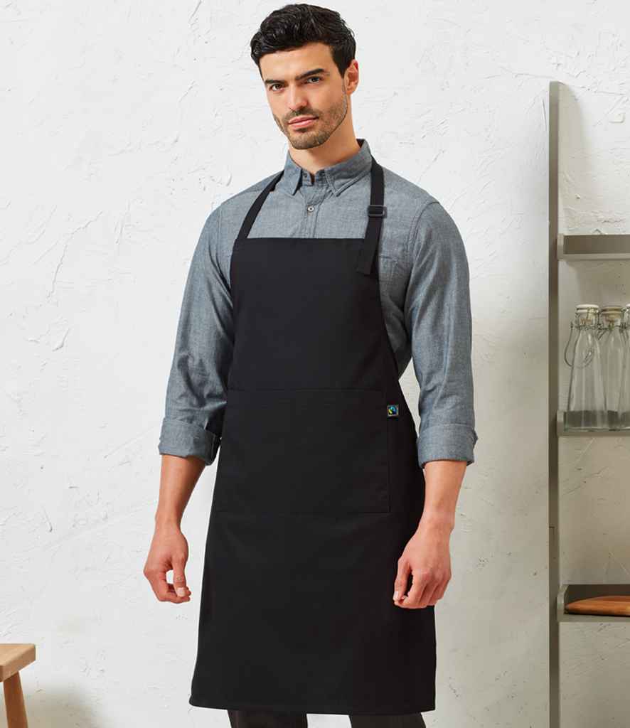 [PR112] Premier Fairtrade Organic Cotton Bib Apron