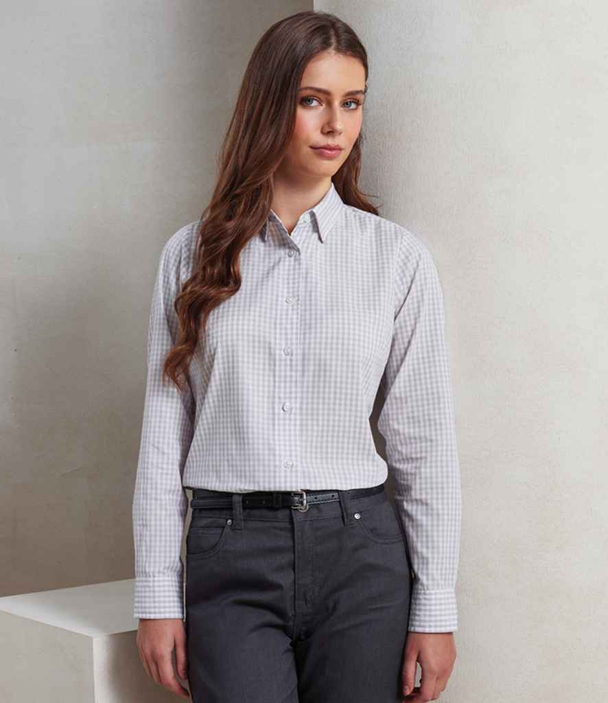 [PR352] Premier Ladies Maxton Check Long Sleeve Shirt