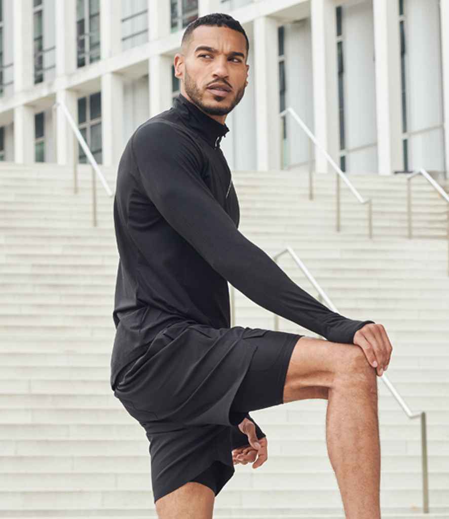 [TL562] Tombo Long Sleeve Zip Neck Performance Top