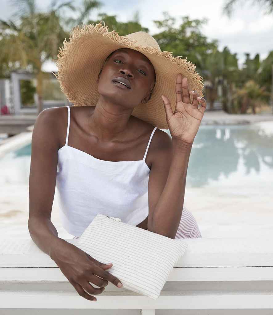 [W253] Westford Mill Striped Organic Cotton Accessory Pouch