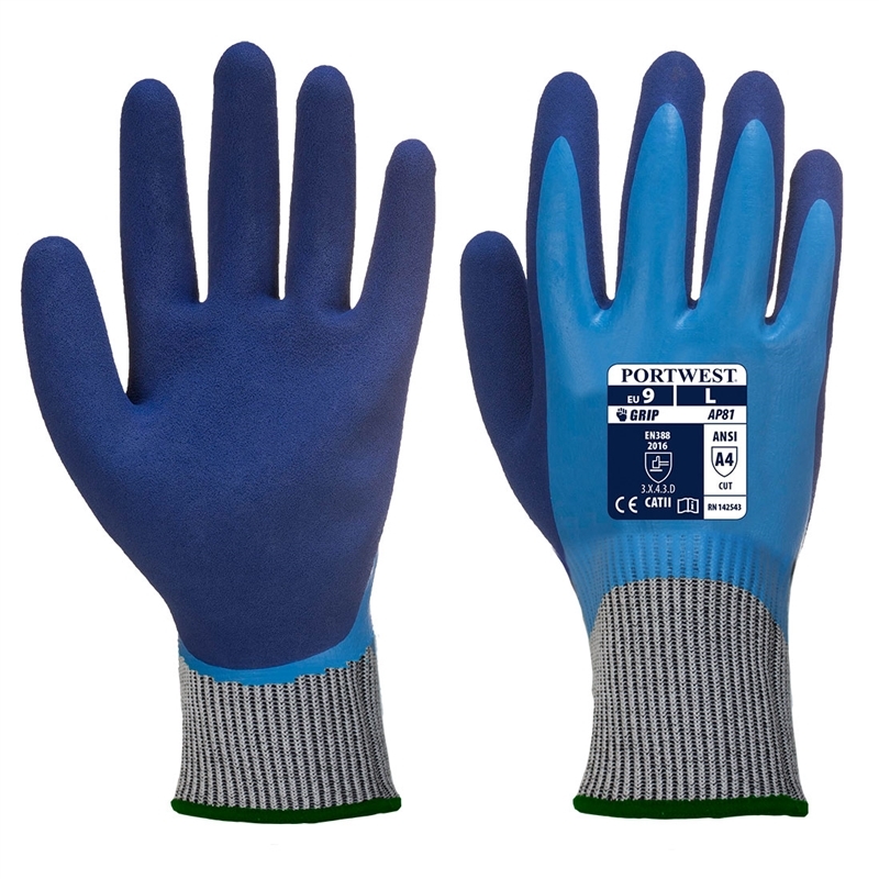 Liquid Pro HR Cut Gloves Blue