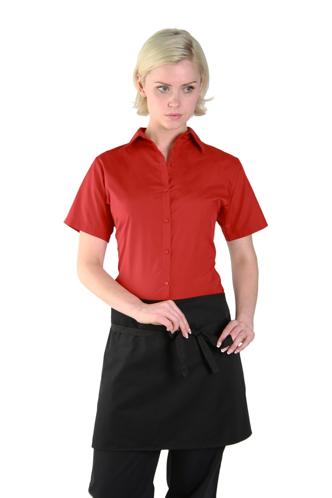 Short Bar Apron  28X16 (Olive Green/Black)