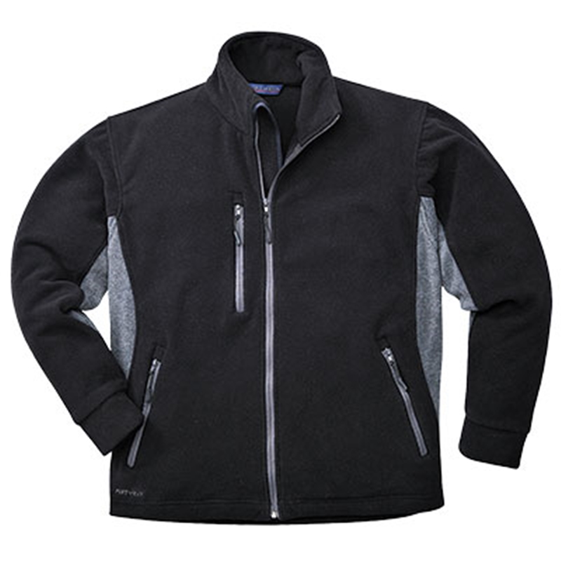 Portwest TEXO Heavy 2 Tone Fleece (Black, XS)