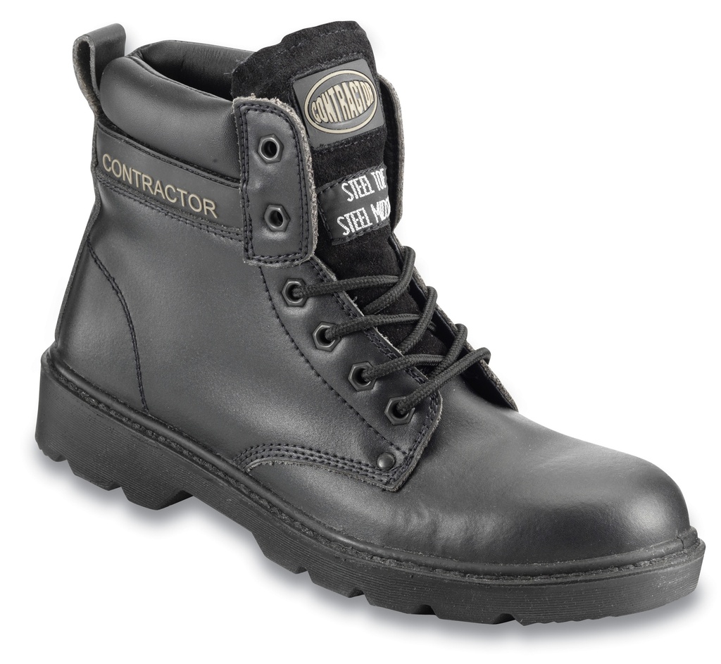 Contractor Black 6" Safety Boots