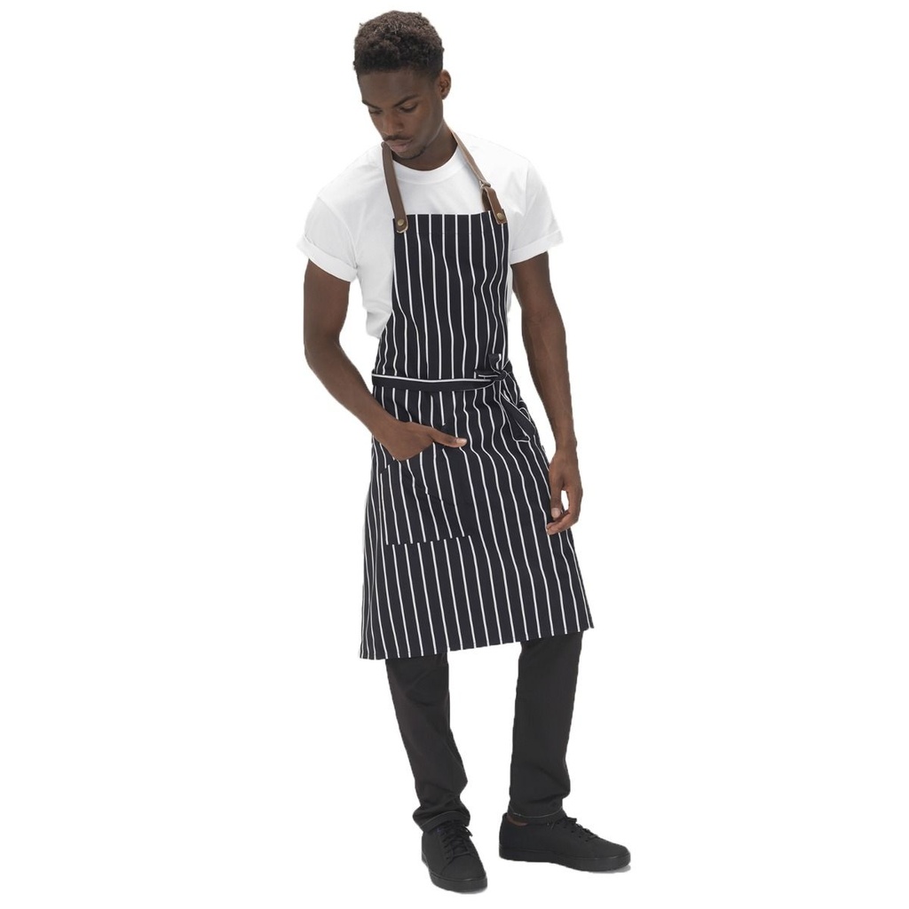 [DE111BS] Lc Prep Butchers Str Bib Apron
