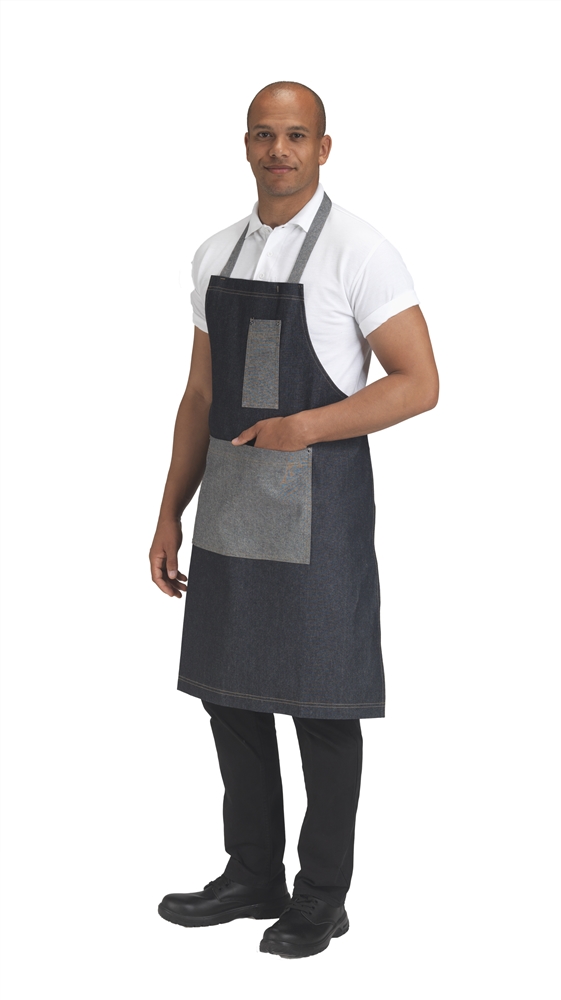 [DP102] Bib Apron Cotton Pocket
