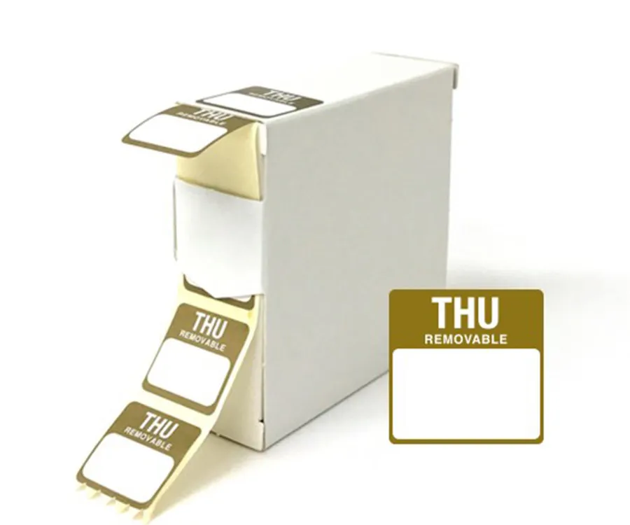 Thursday Day Dot Labels 1000 25mm [DY047]