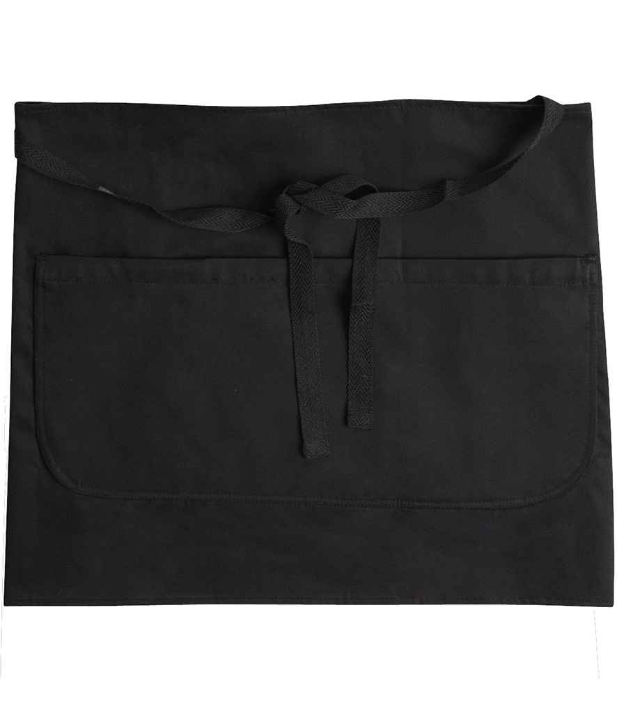 [DE123 BLK ONE] Dennys Bar Apron with Pocket