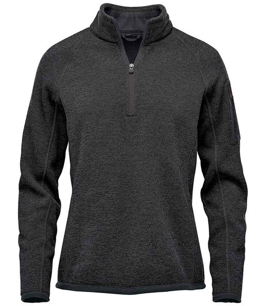 [FHP1W BKH XS] Stormtech Ladies Avalante 1/4 Zip Fleece (Black Heather, XS)