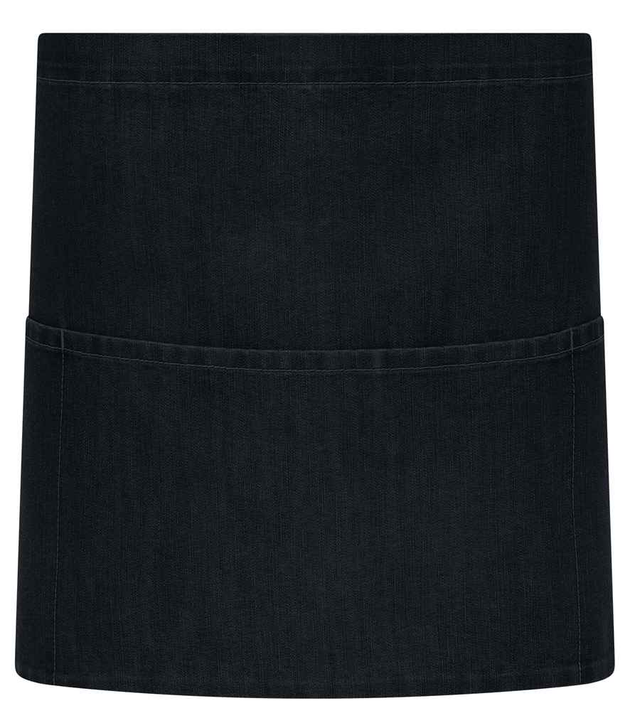[BR505 BDM ONE] Brand Lab Denim Waist Pocket Apron (Black Denim)