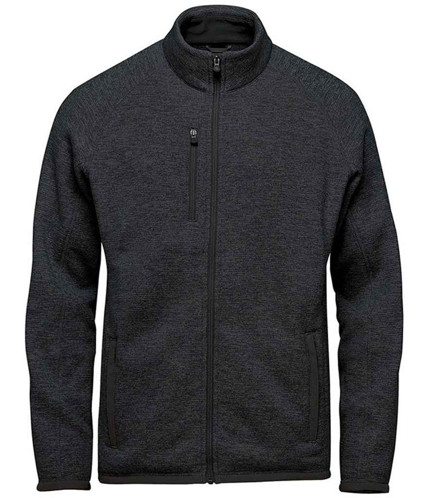 [FHZ1 BKH S] Stormtech Avalante Full Zip Knitted Fleece Jacket (Black Heather, S)