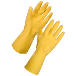 Household Latex Rubber Gloves, Medium Weight Household Latex Rubber Gloves, Medium Weight