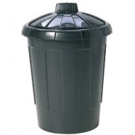 80ltrs Black Plastic Dustbin 80ltrs Black Plastic Dustbin