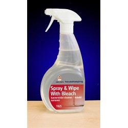 Spray and Wipe with Bleach Bactericidal Cleaner 750ml Spray and Wipe with Bleach Bactericidal Cleaner 750ml