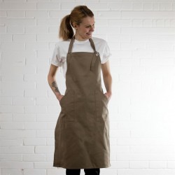 Cotton Bib Apron Metal Eyelets Cotton Bib Apron Metal Eyelets