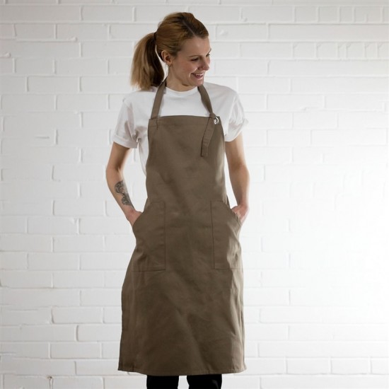 Cotton Bib Apron Metal Eyelets Cotton Bib Apron Metal Eyelets