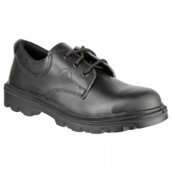 Black 3-Eyelet Safety Shoes Wide-Fit Black 3-Eyelet Safety Shoes Wide-Fit
