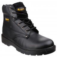 Black 6 Eyelet Pad Top Safety Boots Black 6 Eyelet Pad Top Safety Boots