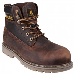 Brown Greasy Welted Safety Boots Brown Greasy Welted Safety Boots