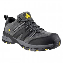 Grey Suede/Nylon Safety Shoes, Steel Midsole Grey Suede/Nylon Safety Shoes, Steel Midsole