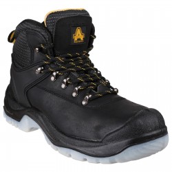 Safety Boots Black Crazy Horse, Deep Padded Hiker Bump Cap Safety Boots Black Crazy Horse, Deep Padded Hiker Bump Cap