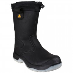 Black Tie Top Rigger Style Safety Boots Black Tie Top Rigger Style Safety Boots