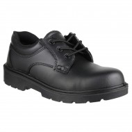 Safety Shoes Black 3-Eyelet Gibson, Padded Collar, Steel Midsole Safety Shoes Black 3-Eyelet Gibson, Padded Collar, Steel Midsole