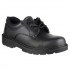 Safety Shoes Black 3-Eyelet Gibson, Padded Collar, Steel Midsole