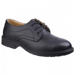 Black Plain Front 3-Eyelet Gibson Safety Shoes Black Plain Front 3-Eyelet Gibson Safety Shoes