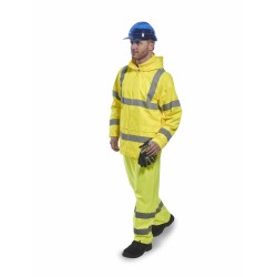 Hi-vis Waterproof Suit (Jacket and Trousers) Hi-vis Waterproof Suit (Jacket and Trousers)