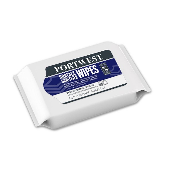 Surface Wipes Wrap (100 Wipes) White