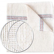 Dish Cloths Standard Size - Red Edge x 10 - JL Brooks