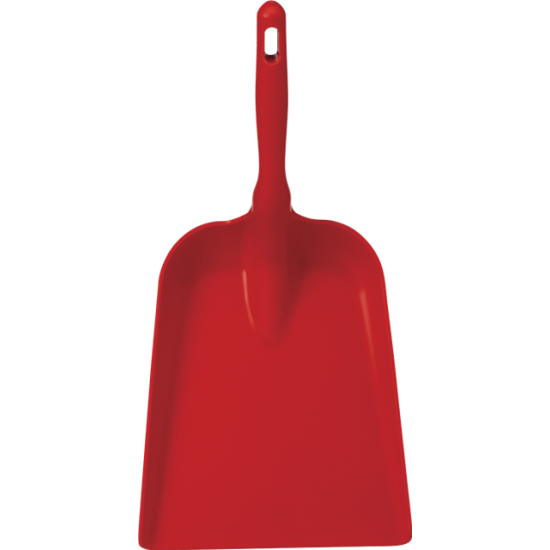 Red Plastic Large Blade Hand Shovel